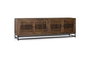 GINER Y COLOMER Meuble TV en bois d'acacia et métal avec 4 portes